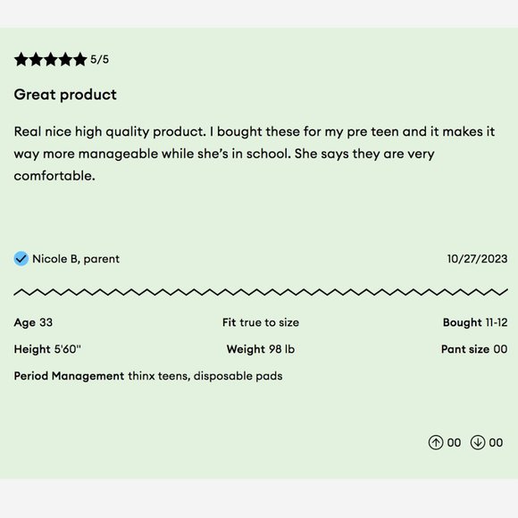 NEW✅ BUNDLE OF TWO! Thinx for all period Teens Bikini Size S,M,L,XL - Picture 13 of 13